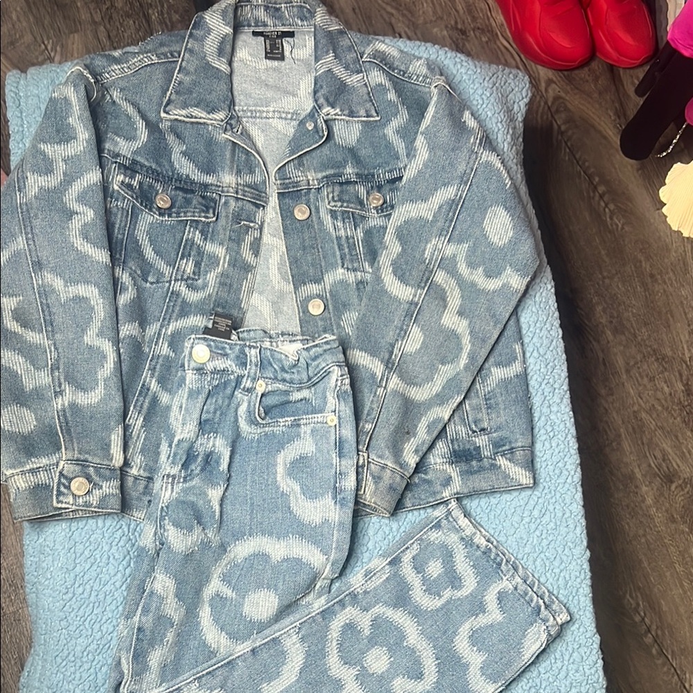 Forever 21 Kids Blue Denim Jacket